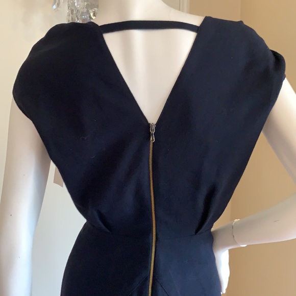 ROLAND MOURET Eclipse wool-crêpe midi dress size 2 - Picture 12 of 12